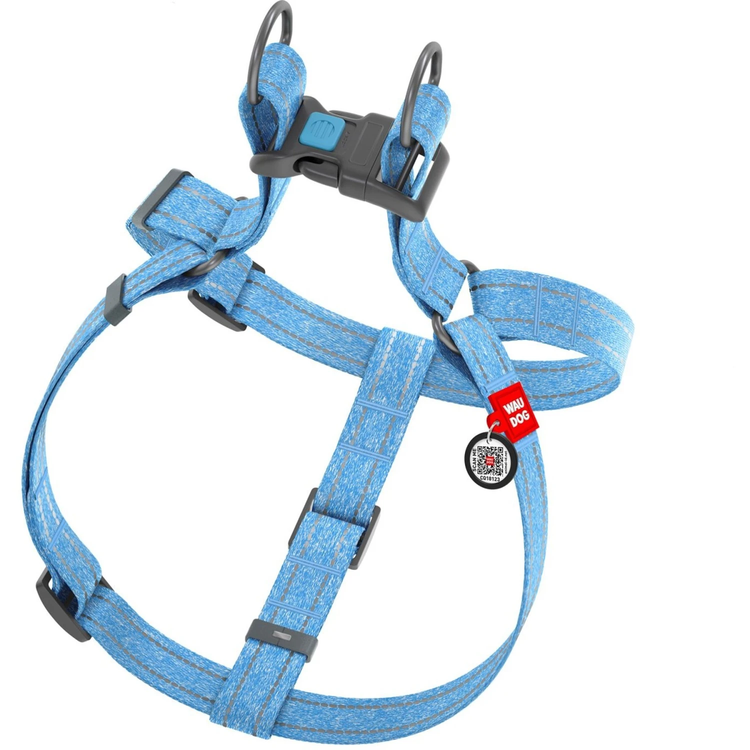 WAUDOG Re-Cotton Recycled Material QR Passport Dog Harness 5 WAUDOG Re-Cotton Recycled Material QR Passport Dog Harness - Image 3