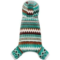 Frisco Fairisle Cozy Plush Fleece Dog & Cat PJs, Green -Blue Buffalo Shop 719054 PT4. AC SS1800 V1692720279