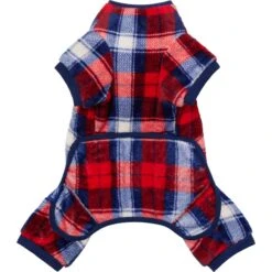 Frisco Cozy Plush Fleece Dog & Cat PJs, Plaid -Blue Buffalo Shop 719102 PT5. AC SS1800 V1692378398