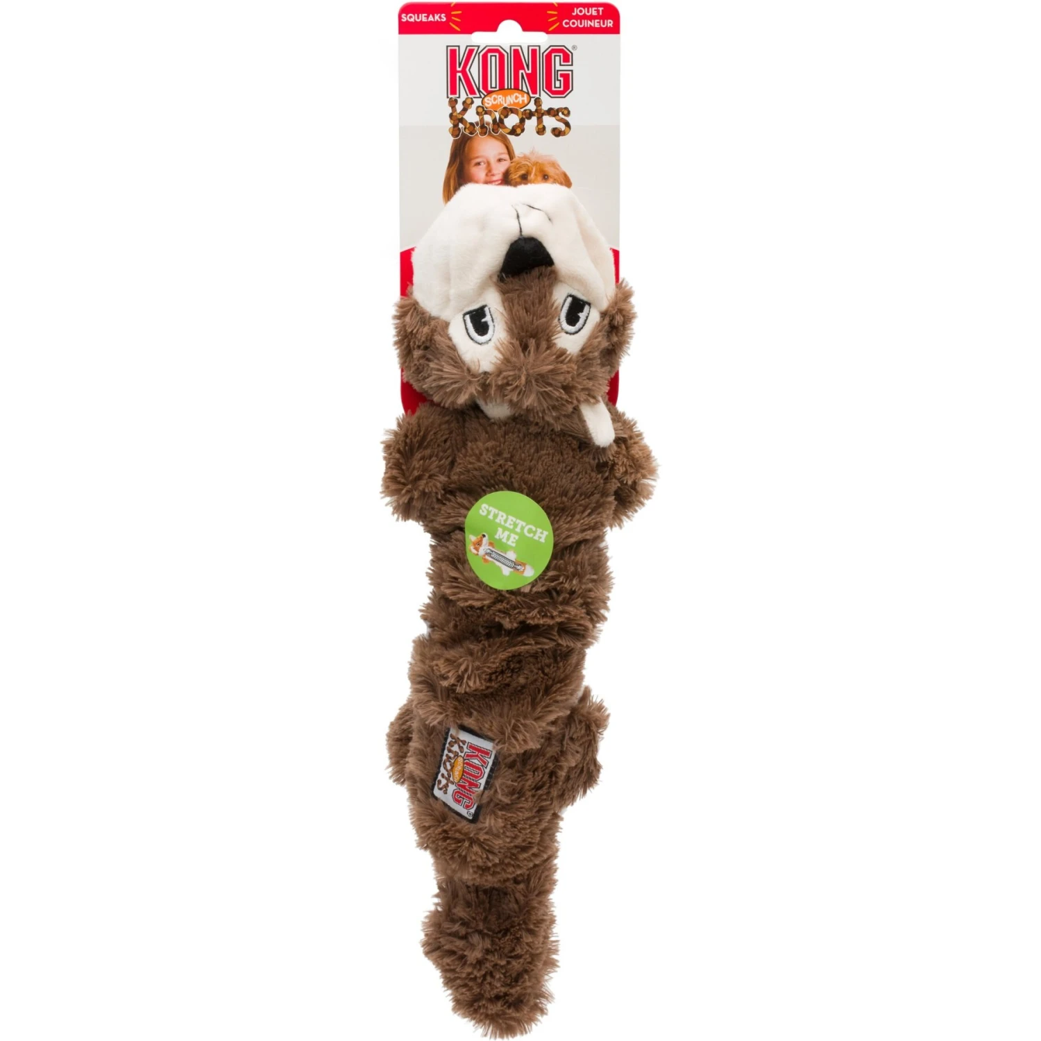 KONG Scrunch Knots Squirrel Dog Toy 4 KONG Scrunch Knots Squirrel Dog Toy - Image 2