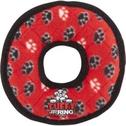 Tuffy's Junior Ring Squeaky Plush Dog Toy