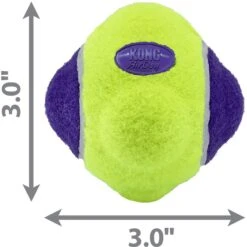 KONG AirDog Knobby Tennis Ball Squeaky Dog Toy -Blue Buffalo Shop 722534 PT1. AC SS1800 V1671038002