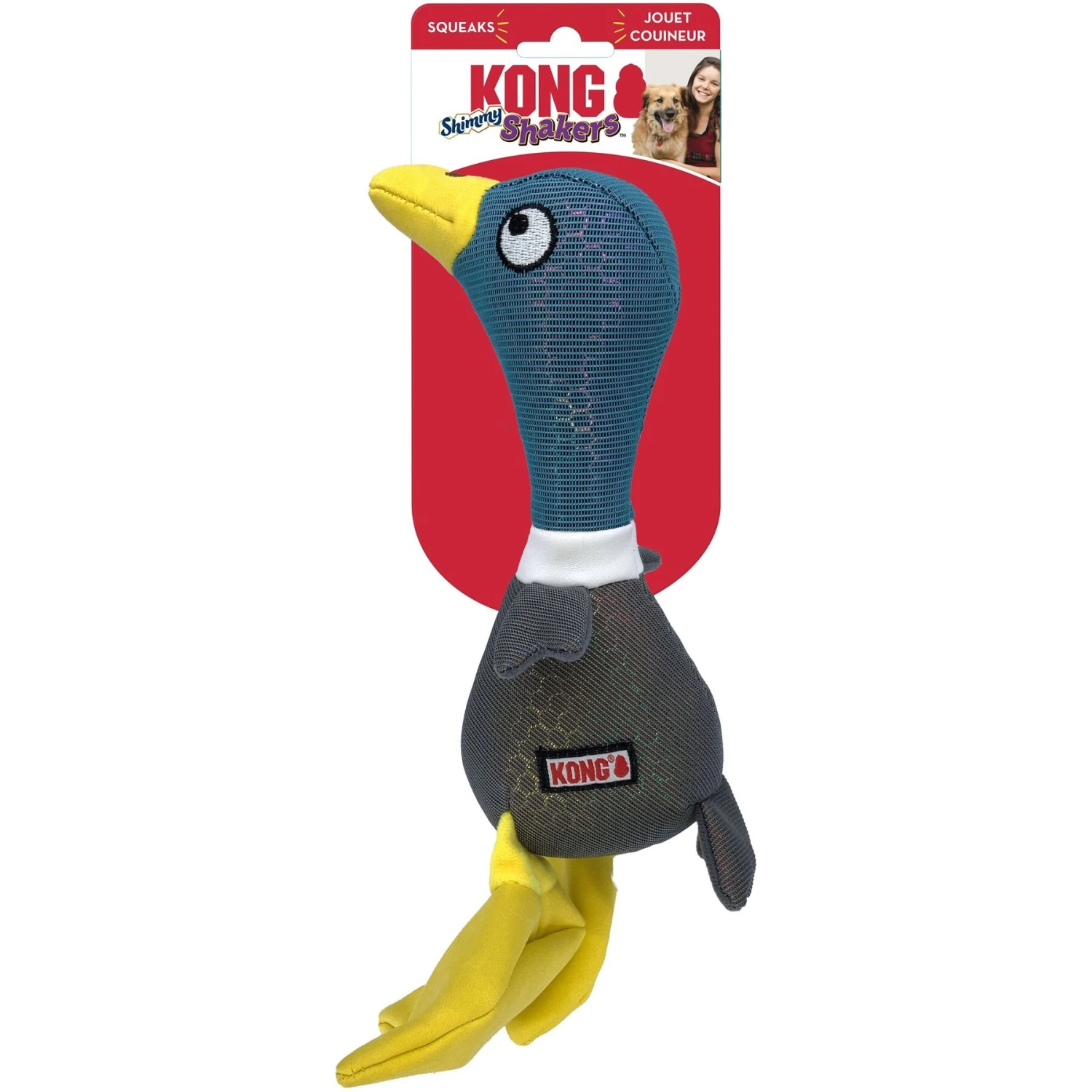 KONG Shakers Shimmy Mallard Plush Dog Toy 5 KONG Shakers Shimmy Mallard Plush Dog Toy - Image 3