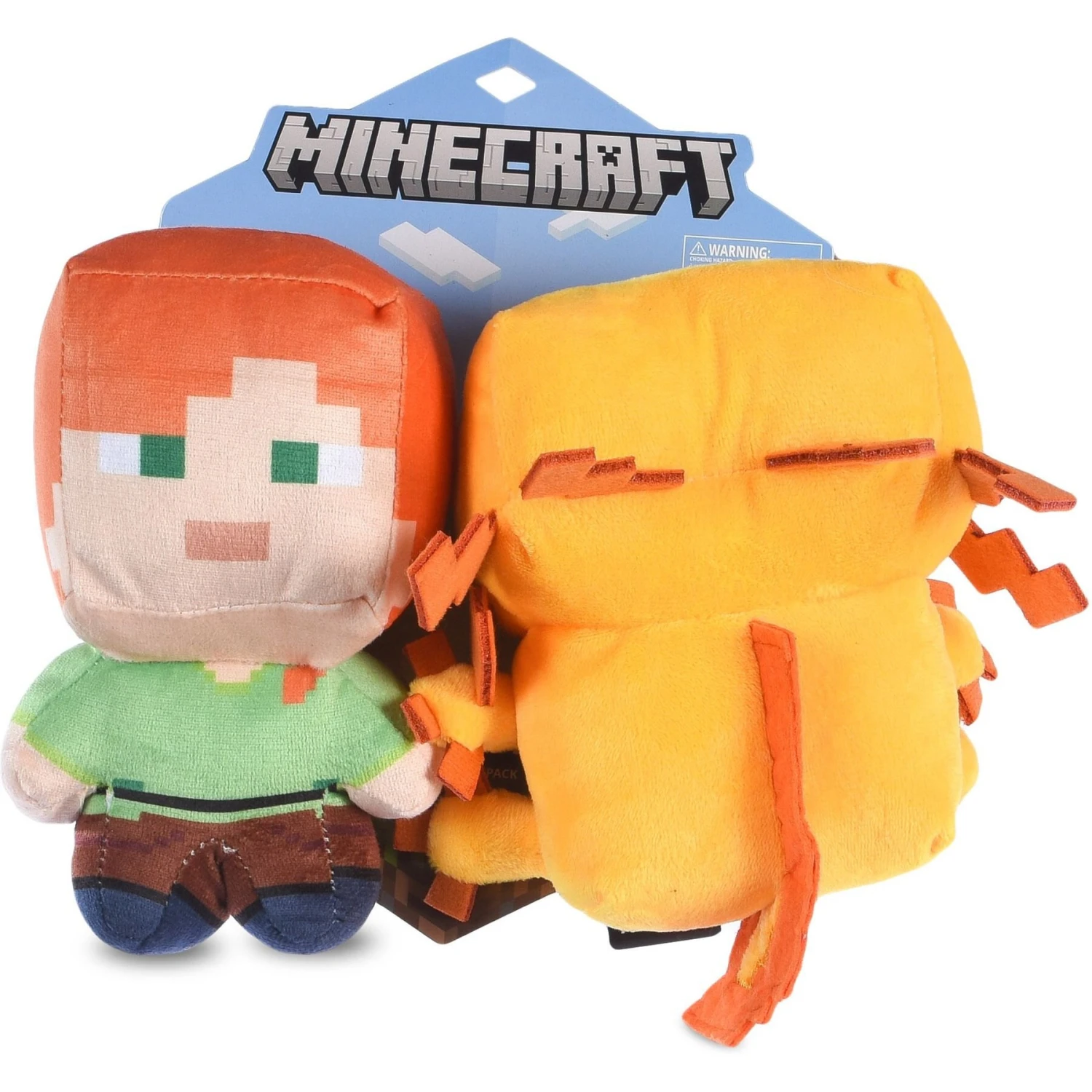 Fetch For Pets Minecraft Alex & Gold Axolotl Figure Plush Squeaky Dog Toy, Small, 2 Count 3 Fetch For Pets Minecraft Alex & Gold Axolotl Figure Plush Squeaky Dog Toy, Small, 2 Count