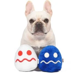 Fetch For Pets Pac-Man Turn-To-Blue & Turn-To-White Plush Squeaky Dog Toy, Small, 2 Count -Blue Buffalo Shop 728926 PT3. AC SS1800 V1682609219