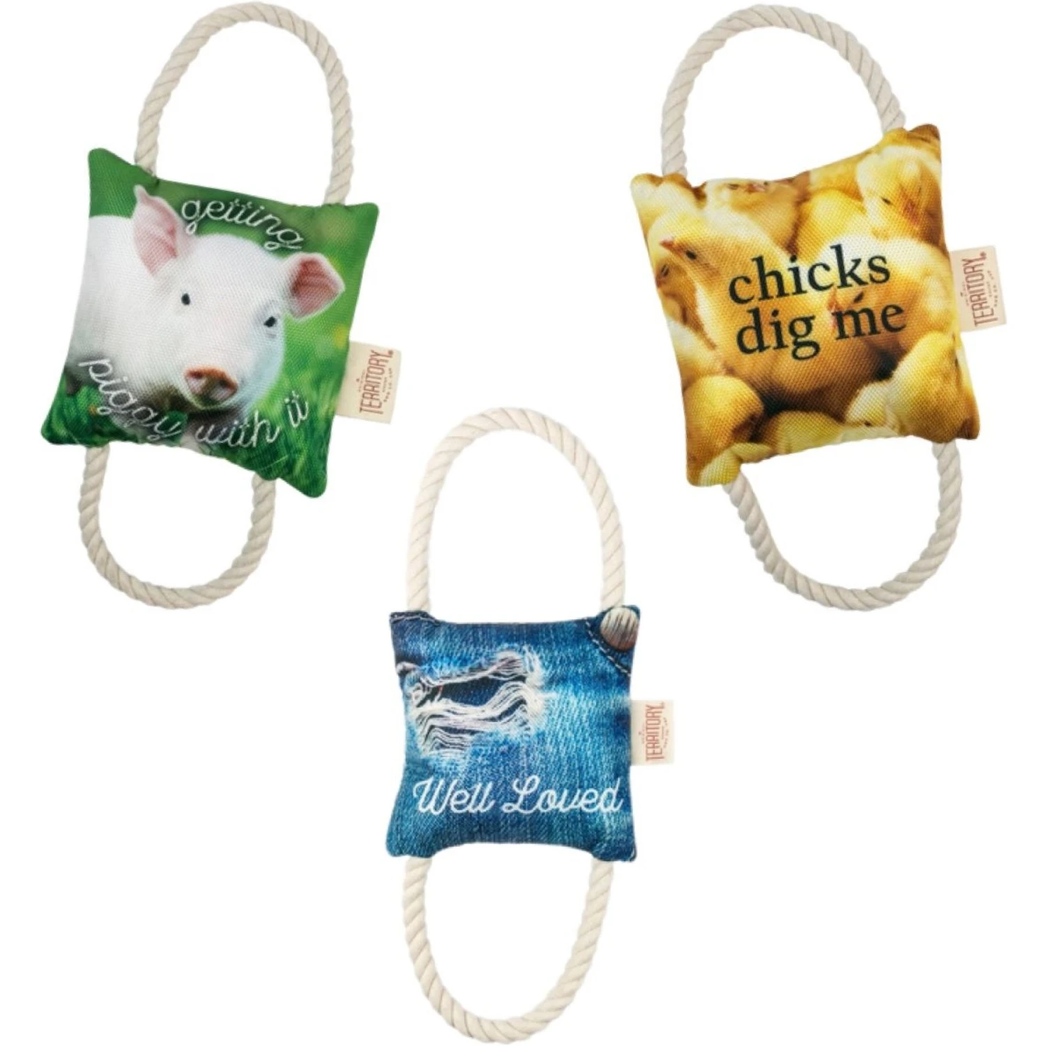 Territory 2-Way Tug Rope Dog Toy Bundle, 3 Count 3 Territory 2-Way Tug Rope Dog Toy Bundle, 3 Count