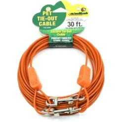 IntelliLeash Dog Tie-Out Cable, Orange