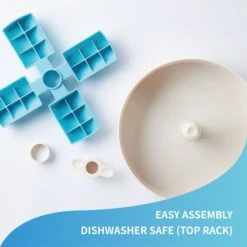 Pet Dream House SPIN Interactive Windmill Style Easy Level Slow Feeder Dog Bowl, Blue -Blue Buffalo Shop 731870 PT5. AC SS1800 V1678737924