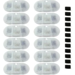 Pet Standard PETLIBRO BPA-Free Capsule Pet Water Fountain Replacement Filter, 71-oz, 12-pack