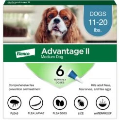 Advantage II Flea Spot Treatment For Dogs, 11-20 Lbs