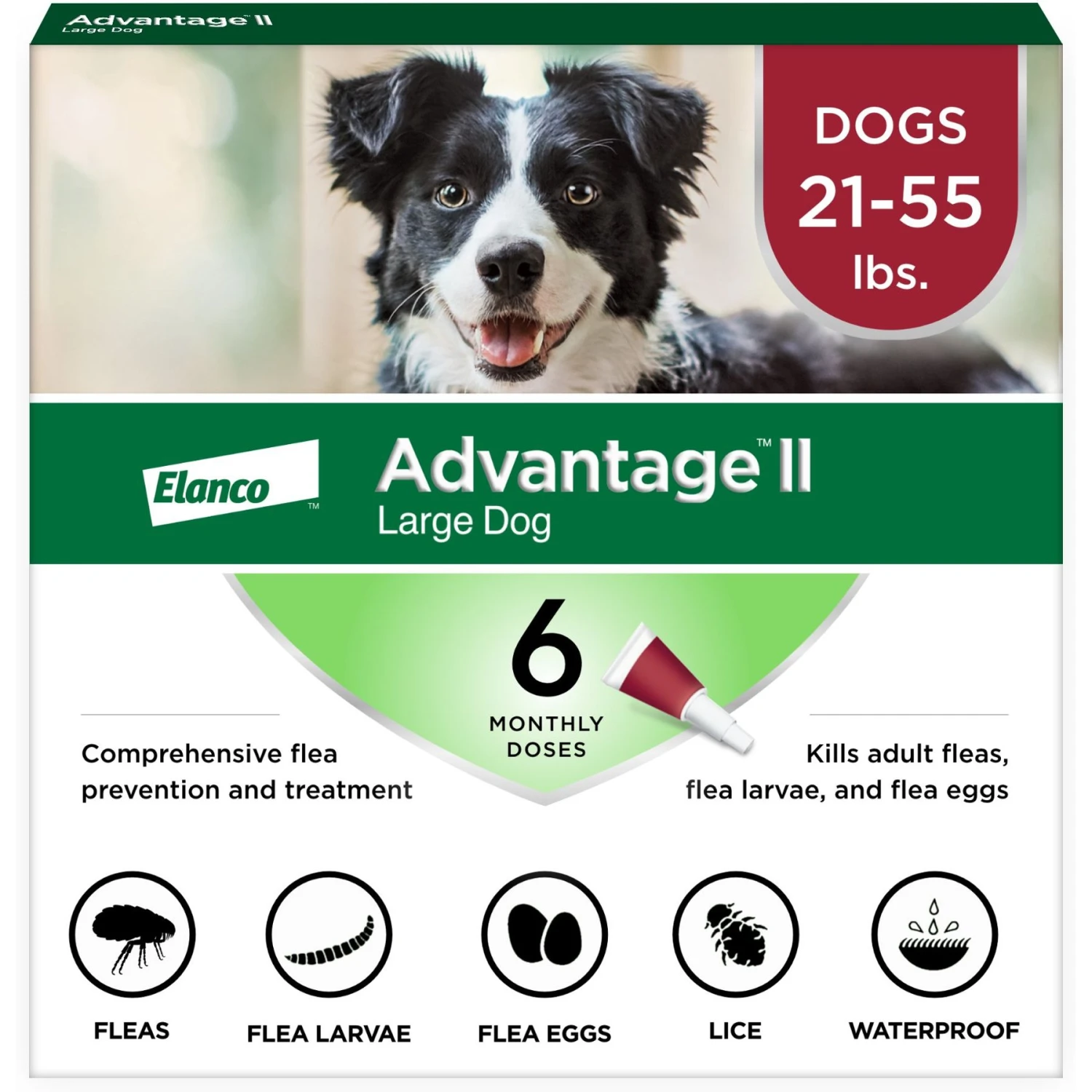 Advantage II Flea Treatment For Dogs, 21-55 Lbs 3 Advantage II Flea Treatment For Dogs, 21-55 Lbs