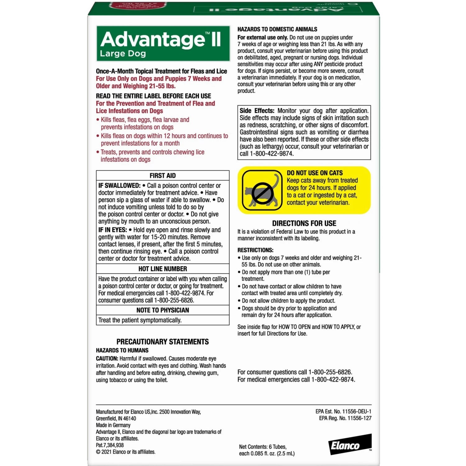 Advantage II Flea Treatment For Dogs, 21-55 Lbs 4 Advantage II Flea Treatment For Dogs, 21-55 Lbs - Image 2