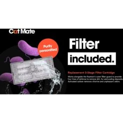 Cat Mate Plastic Dog & Cat Fountain, 67.6-oz -Blue Buffalo Shop 75264 PT3. AC SS1800 V1663712784