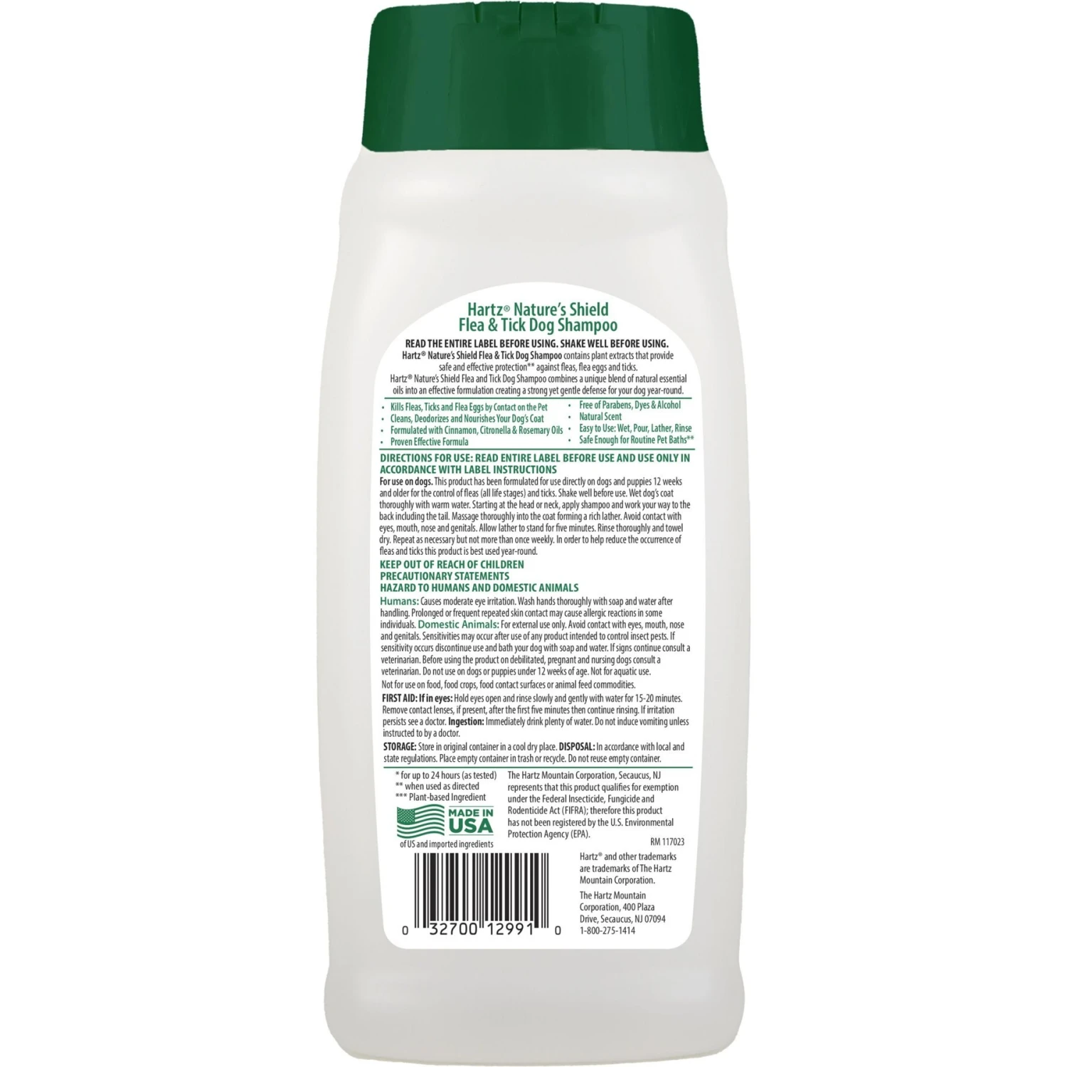 Hartz Nature's Shield Natural Flea & Tick Dog Shampoo, 14-oz Bottle 4 Hartz Nature's Shield Natural Flea & Tick Dog Shampoo, 14-oz Bottle - Image 2
