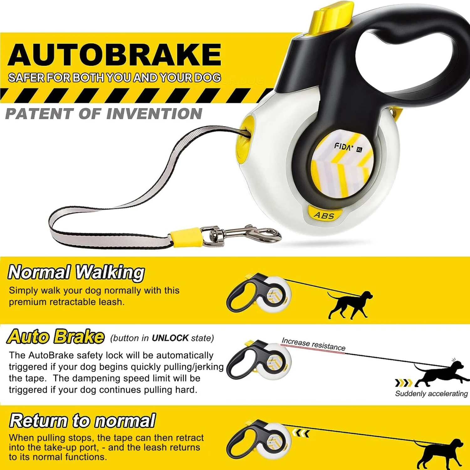 FIDA Autobrake Retractable Dog Leash 7 FIDA Autobrake Retractable Dog Leash - Image 5