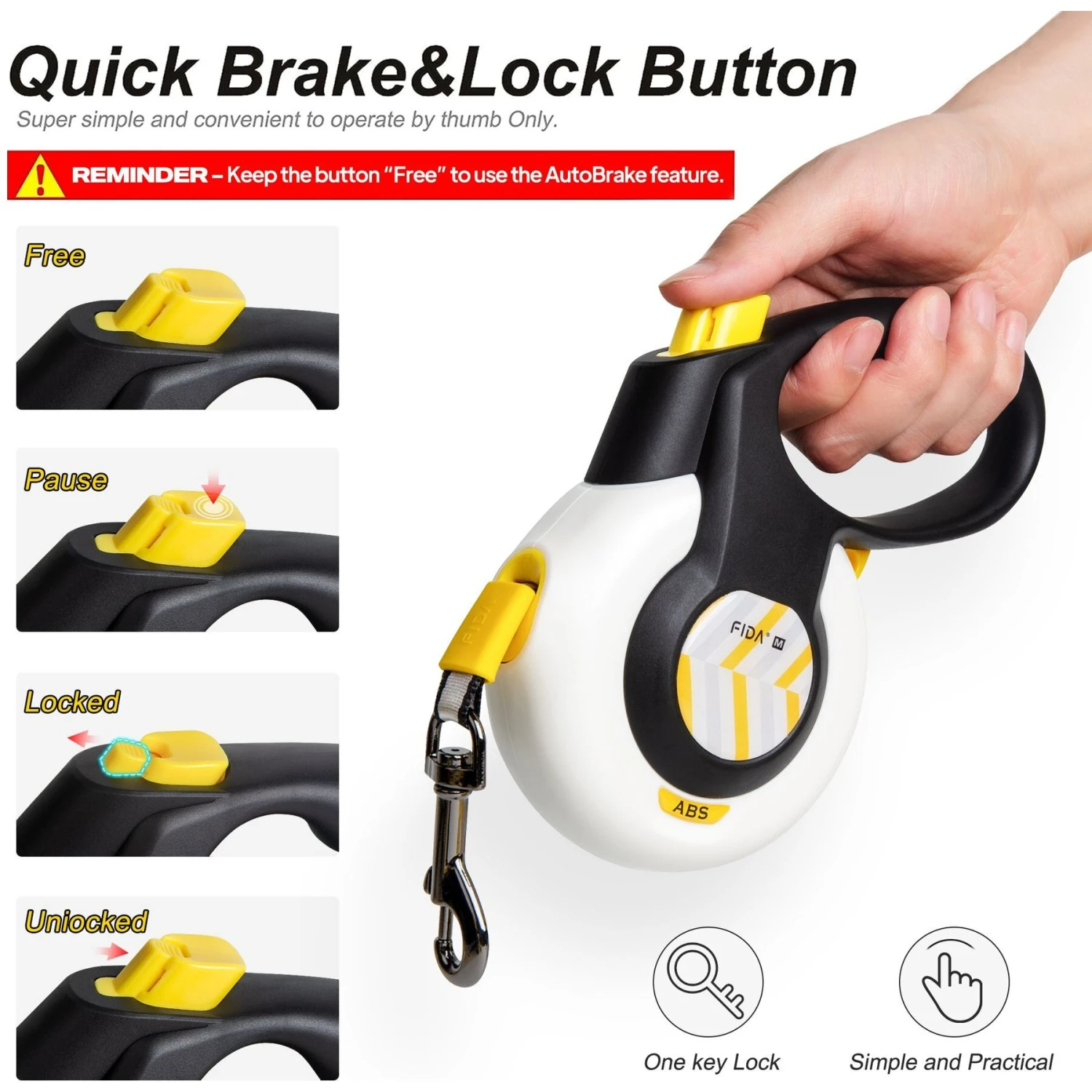 FIDA Autobrake Retractable Dog Leash 10 FIDA Autobrake Retractable Dog Leash - Image 8