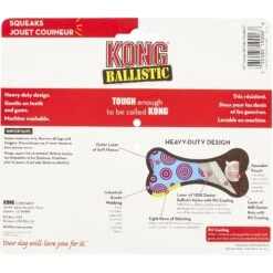 KONG Ballistic Football Dog Toy, Color Varies -Blue Buffalo Shop 77551 PT4. AC SS1800 V1603164985