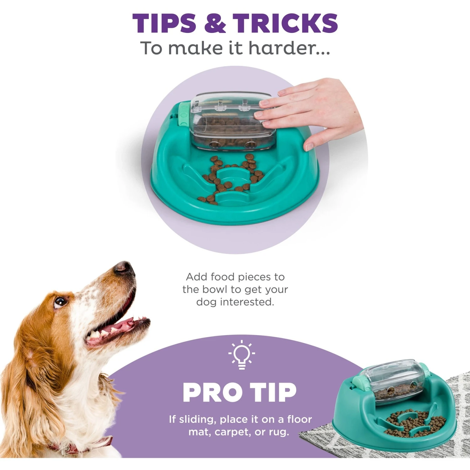 Nina Ottosson By Outward Hound Spin N' Eat Dog Food Puzzle Feeder, Green 6 Nina Ottosson By Outward Hound Spin N' Eat Dog Food Puzzle Feeder, Green - Image 4
