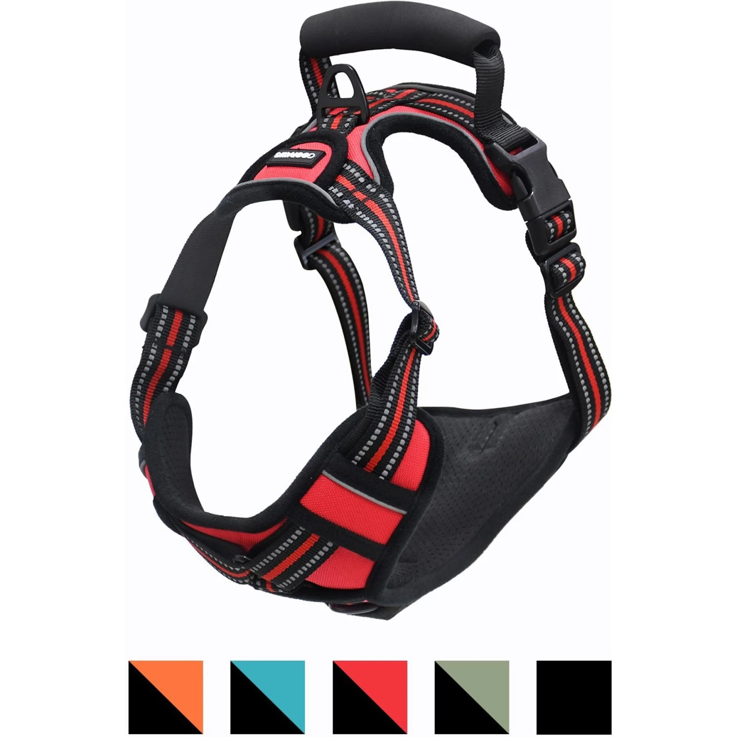 Jespet Goopaws Adjustable Padded Easy Control Lightweight Reflective Dog Harness 4 Jespet Goopaws Adjustable Padded Easy Control Lightweight Reflective Dog Harness - Image 2