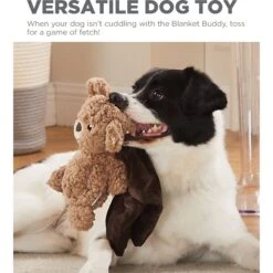 Outward Hound Blanket Buddies Brown Bear Small Blacket Treat & Squeaky Dog Toy, Brown -Blue Buffalo Shop 786718 PT4. AC SS1800 V1682619702