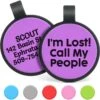 GoTags Silent Silicone I'm Lost! Call My People Personalized Dog ID Tag -Blue Buffalo Shop 790734 MAIN. AC SS1800 V1681416007