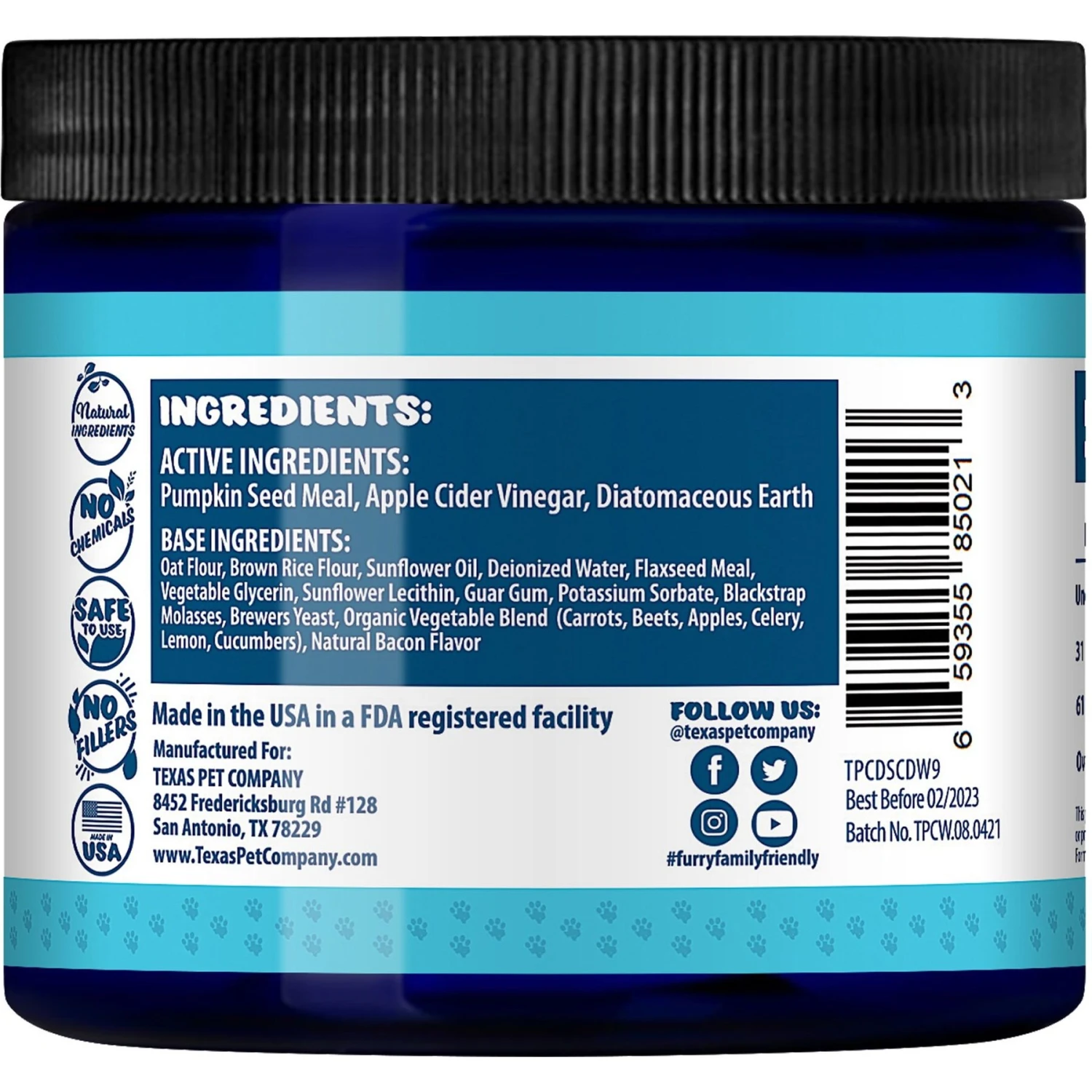 Texas Pet Company Worm Defender Soft Chews Supplement, 120 Count 5 Texas Pet Company Worm Defender Soft Chews Supplement, 120 Count - Image 3