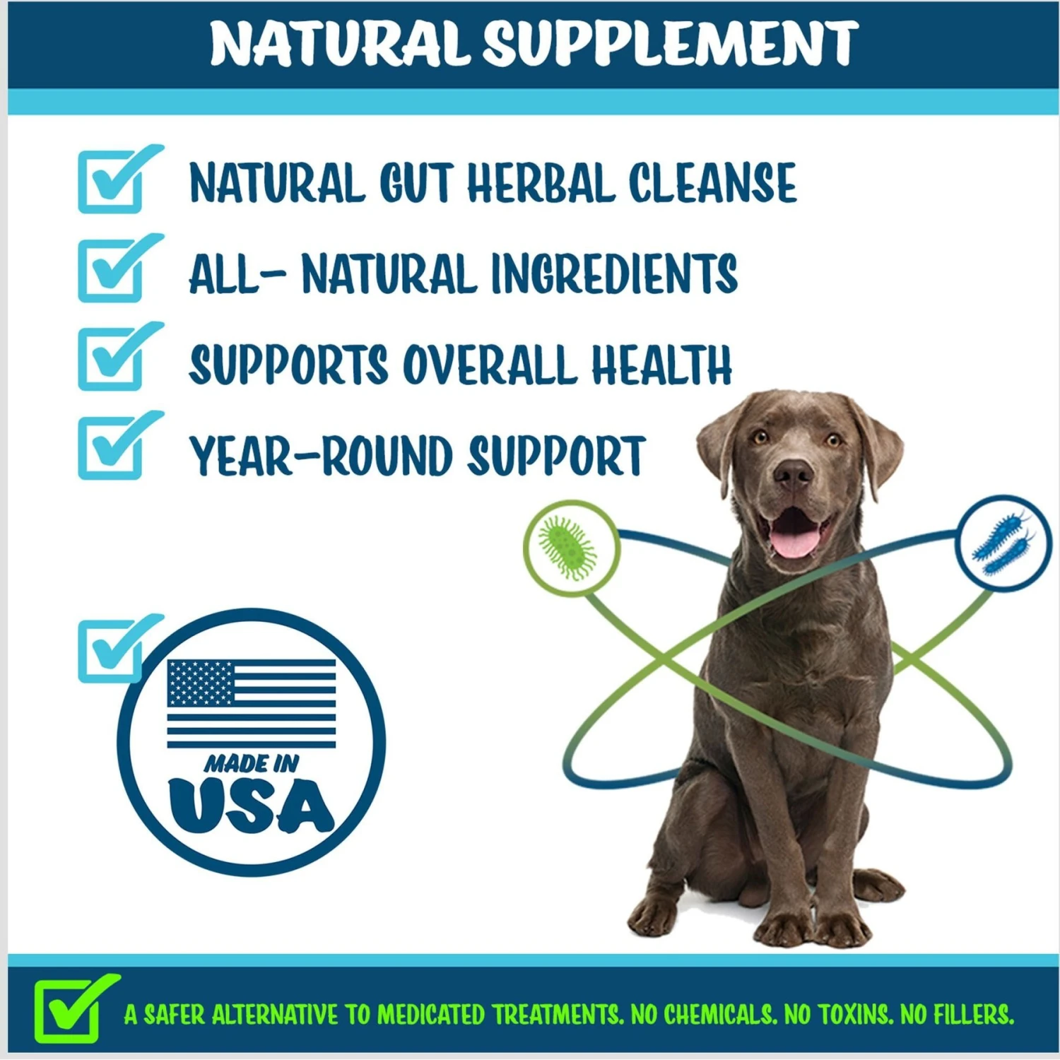 Texas Pet Company Worm Defender Soft Chews Supplement, 120 Count 7 Texas Pet Company Worm Defender Soft Chews Supplement, 120 Count - Image 5