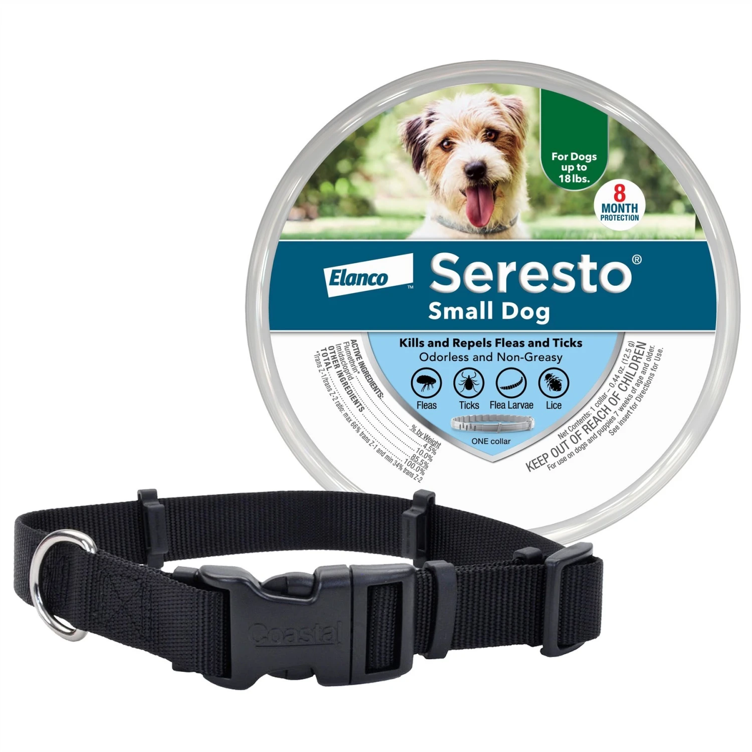 SecureAway Dog Flea Collar Protector & Seresto Flea & Tick Collar For Dogs, Up To 18 Lbs 3 SecureAway Dog Flea Collar Protector & Seresto Flea & Tick Collar For Dogs, Up To 18 Lbs