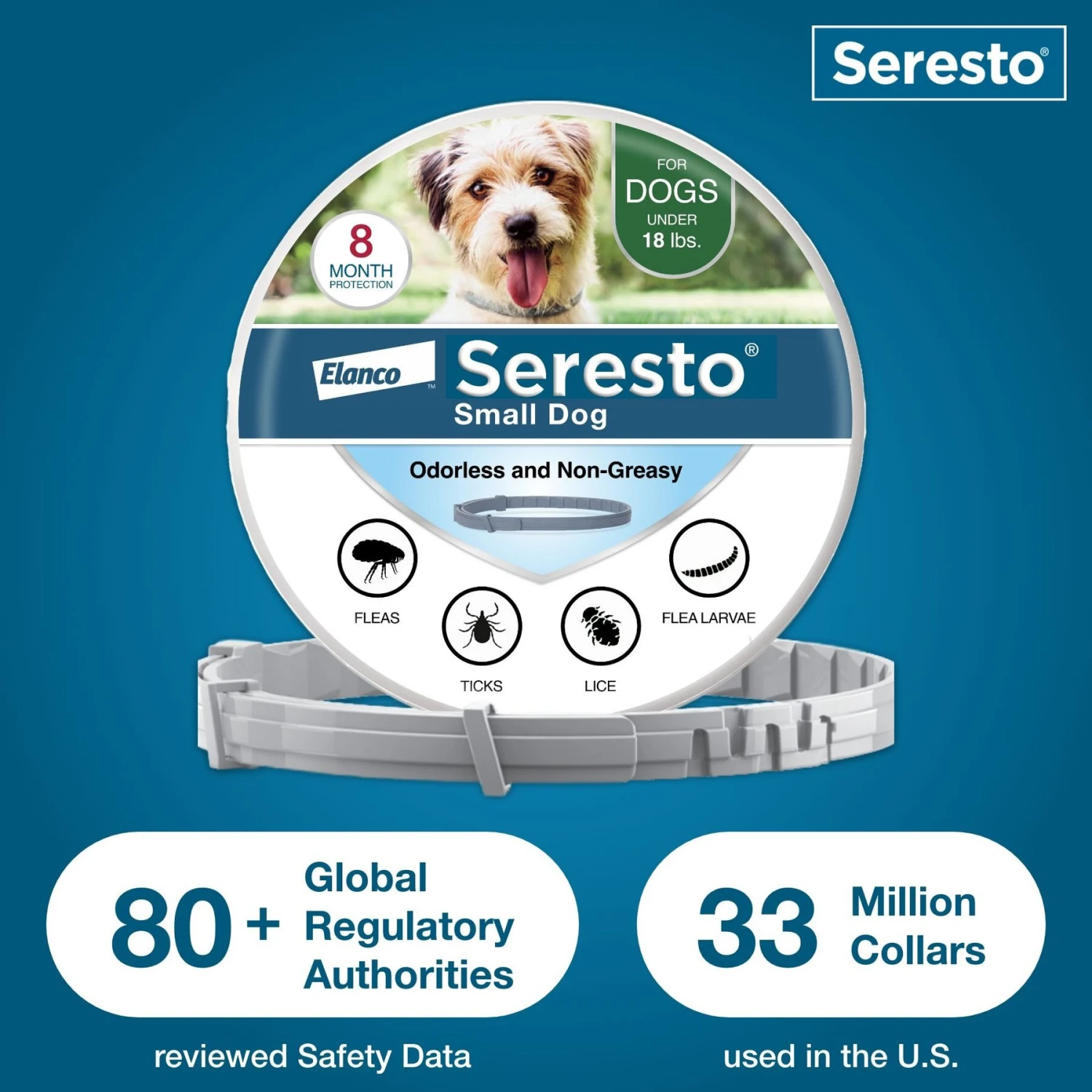 SecureAway Dog Flea Collar Protector & Seresto Flea & Tick Collar For Dogs, Up To 18 Lbs 11 SecureAway Dog Flea Collar Protector & Seresto Flea & Tick Collar For Dogs, Up To 18 Lbs - Image 9