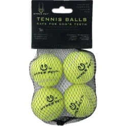 Hyper Pet 4 Pack Of Balls For Dogs, Green