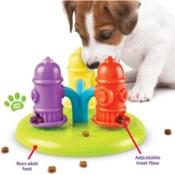 Brightkins Spinning Hydrants Treat Puzzle Dog Toy -Blue Buffalo Shop 805406 PT4. AC SS1800 V1682450445