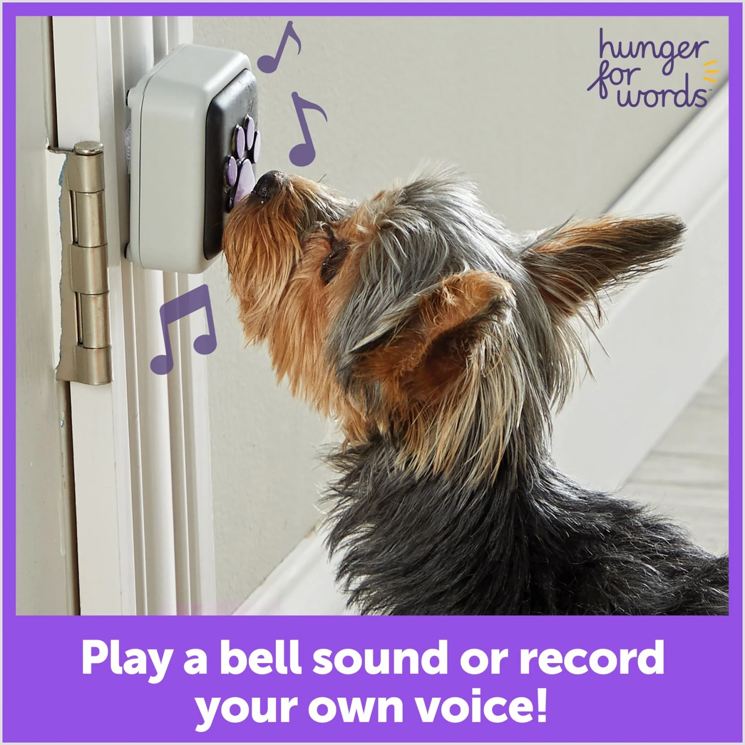 Hunger For Words Talking Pet Doorbell Dog Toy 4 Hunger For Words Talking Pet Doorbell Dog Toy - Image 2