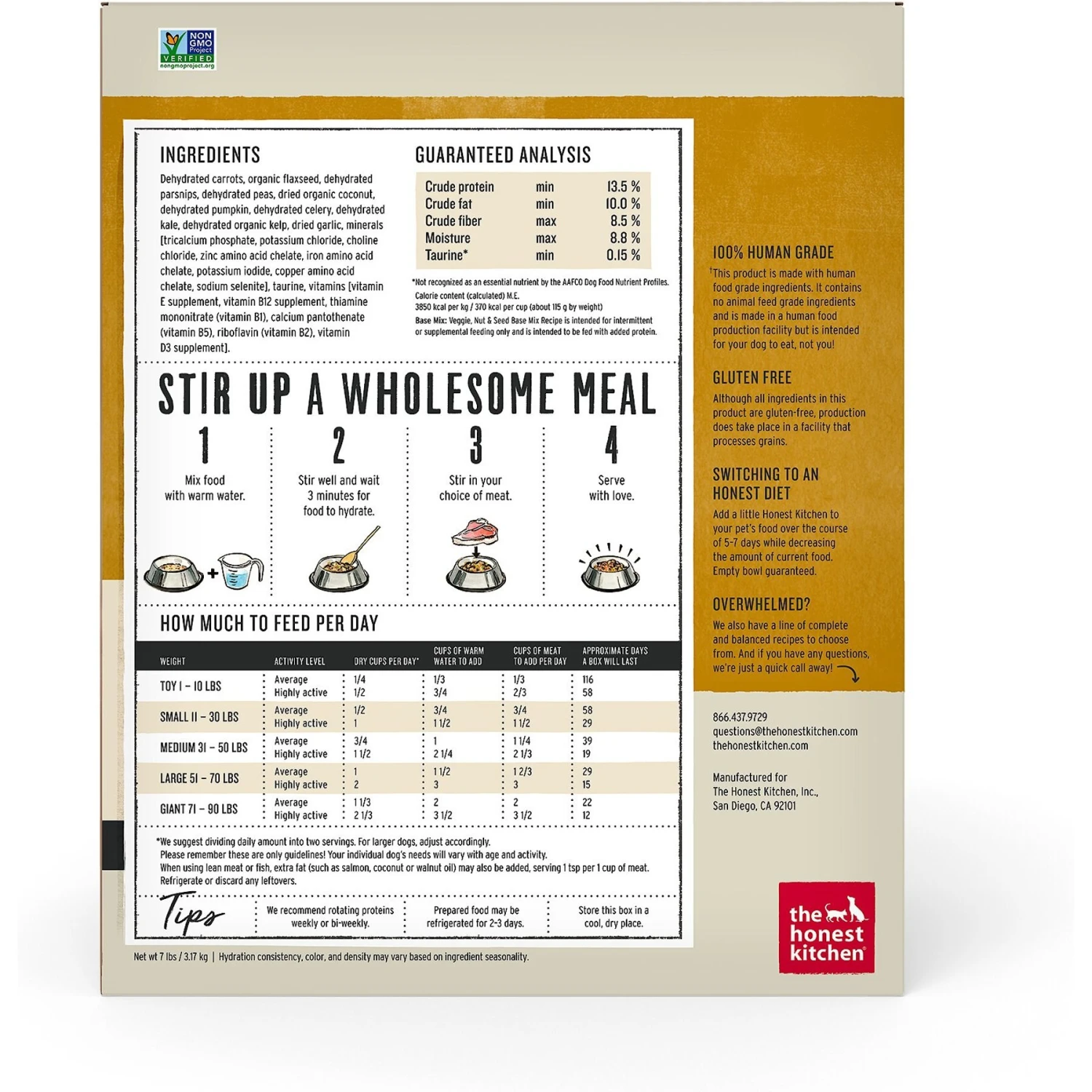 The Honest Kitchen Veggie, Nut & Seed Grain-Free Dehydrated Dog Food Base Mix 4 The Honest Kitchen Veggie, Nut & Seed Grain-Free Dehydrated Dog Food Base Mix - Image 2