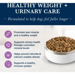 Blue Buffalo Natural Veterinary Diet W+U Weight Management + Urinary Care Dry Dog Food -Blue Buffalo Shop 822262 PT2. AC SS1800 V1695494810