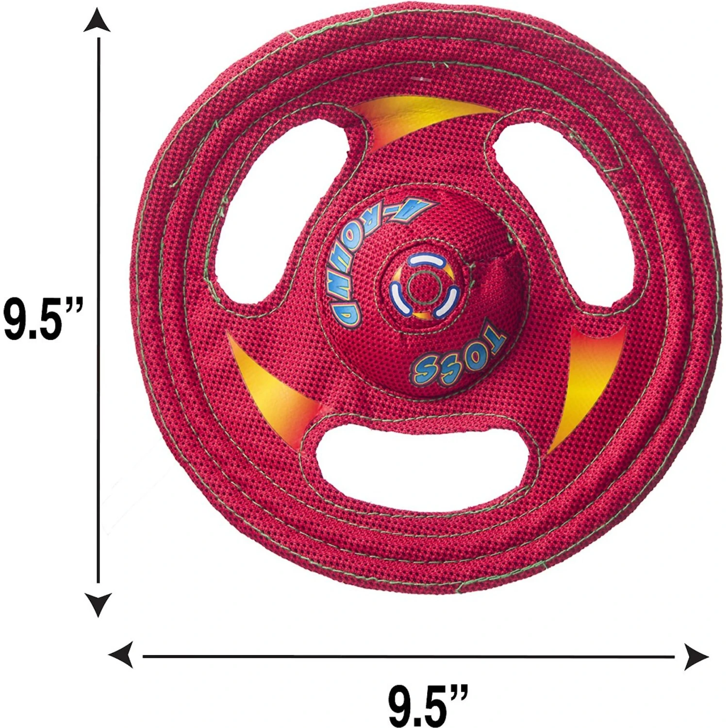 Hartz Tuff Stuff Flyer Squeaky Dog Toy, Color Varies 4 Hartz Tuff Stuff Flyer Squeaky Dog Toy, Color Varies - Image 2