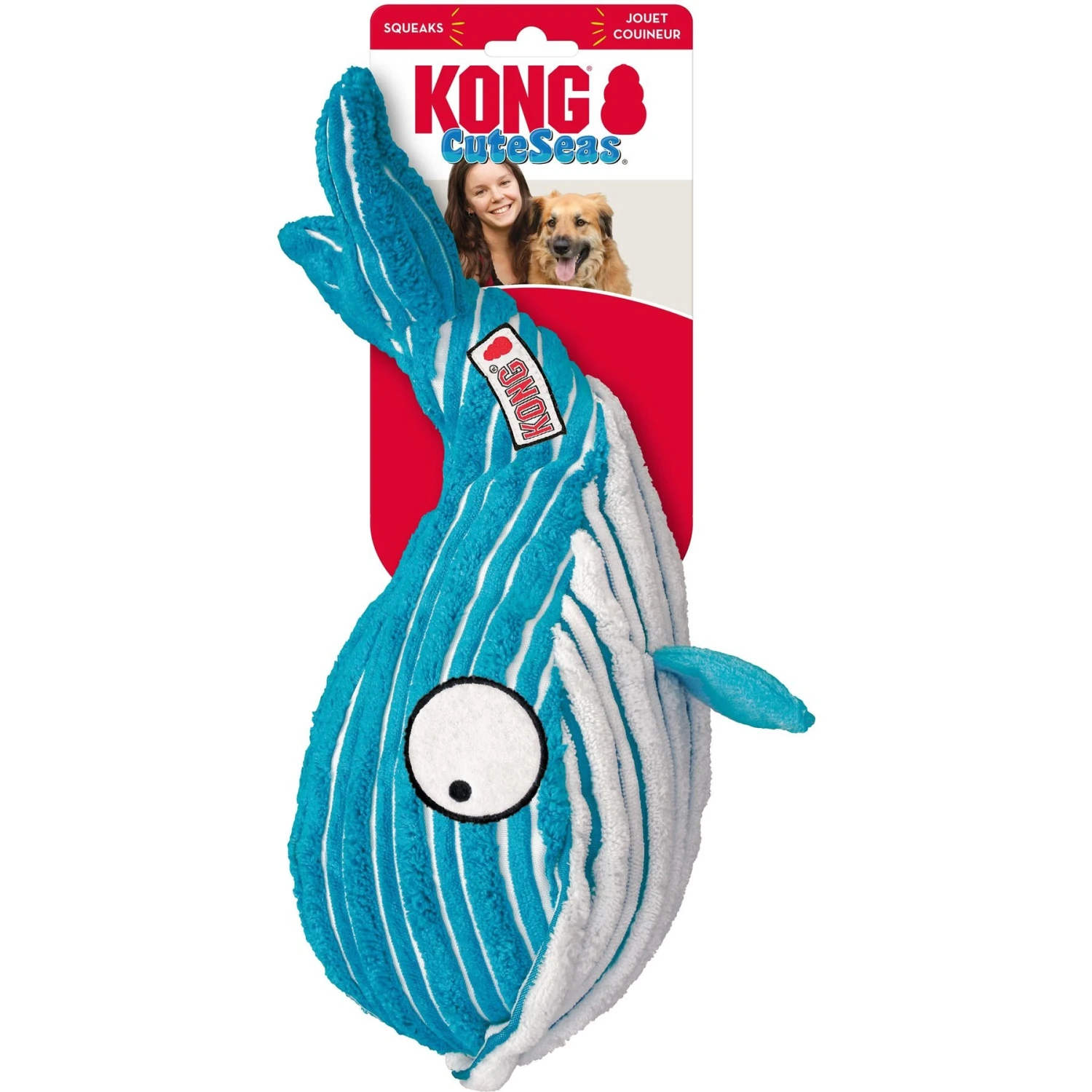 KONG CuteSeas Whale Dog Toy 6 KONG CuteSeas Whale Dog Toy - Image 4