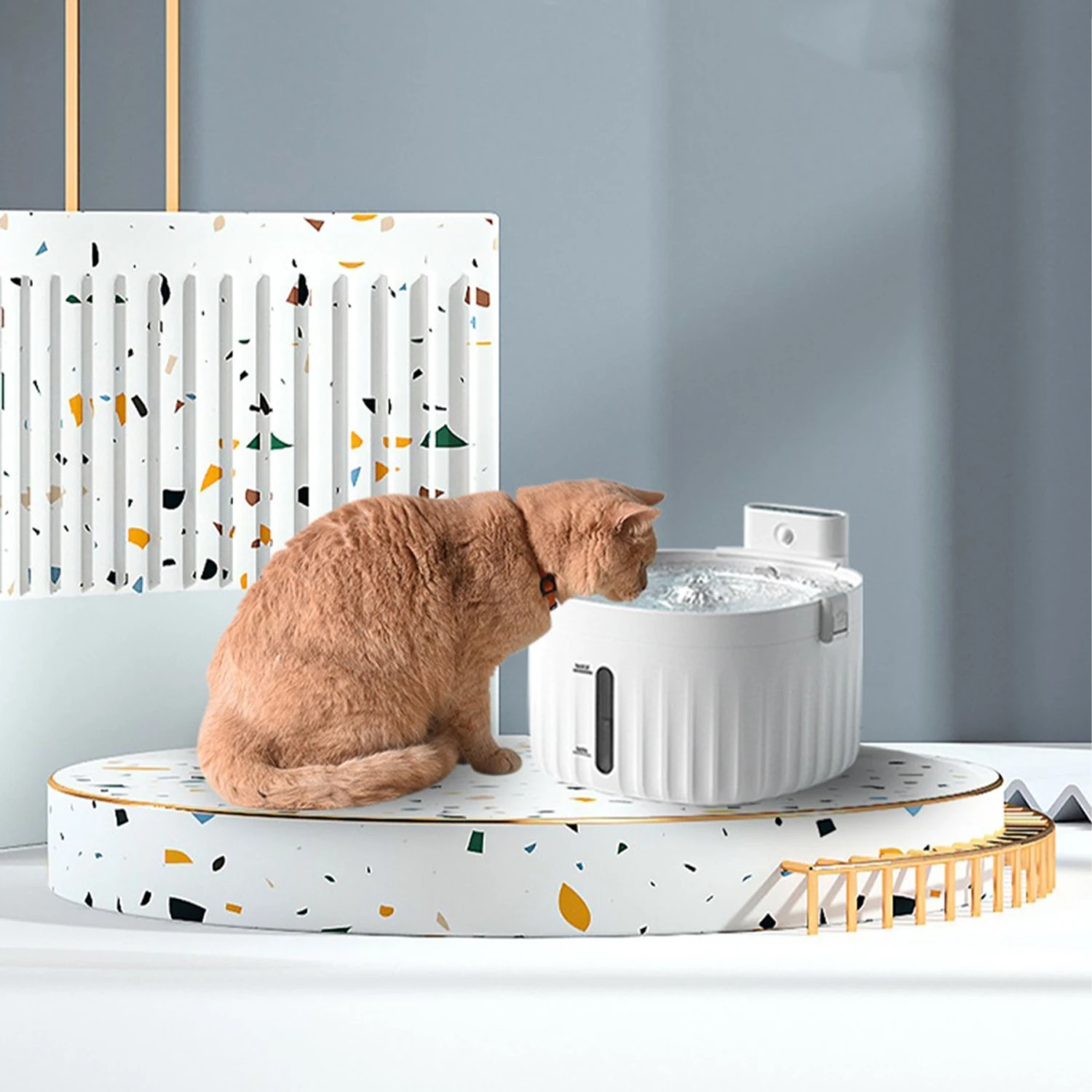 Hanamya Automatic Dog & Cat Water Fountain, White 5 Hanamya Automatic Dog & Cat Water Fountain, White - Image 3