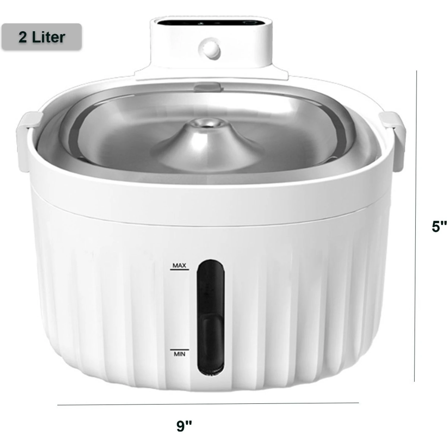 Hanamya Automatic Dog & Cat Water Fountain, White 6 Hanamya Automatic Dog & Cat Water Fountain, White - Image 4
