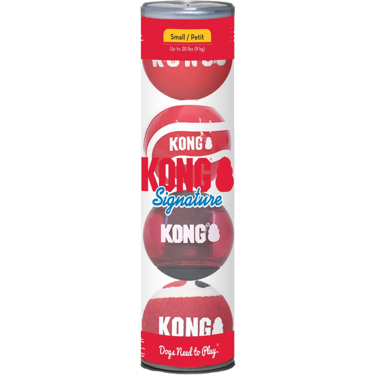 KONG Signature Balls Dog Toy, 4 Count 5 KONG Signature Balls Dog Toy, 4 Count - Image 3