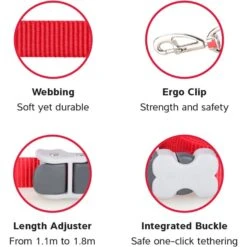 Red Dingo SuperLead Dog Leash -Blue Buffalo Shop 844798 PT5. AC SS1800 V1688735858