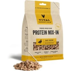 Vital Essentials Protein Mix-In Duck Recipe Mini Nibs Grain-Free Freeze-Dried Raw Dog Food Topper