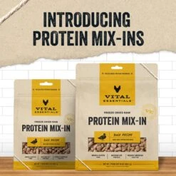 Vital Essentials Protein Mix-In Duck Recipe Mini Nibs Grain-Free Freeze-Dried Raw Dog Food Topper -Blue Buffalo Shop 846198 PT2. AC SS1800 V1685991123
