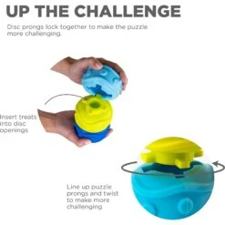 Outward Hound Treat Locking Discs Dispenser Puzzle Dog Toy, Multiple Colors -Blue Buffalo Shop 855558 PT3. AC SS1800 V1686333066
