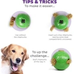 Nina Ottosson By Outward Hound Snuffle N' Treat Interactive Puzzle Ball & Treat Dispenser Dog Toy, Green -Blue Buffalo Shop 855590 PT3. AC SS1800 V1694439631