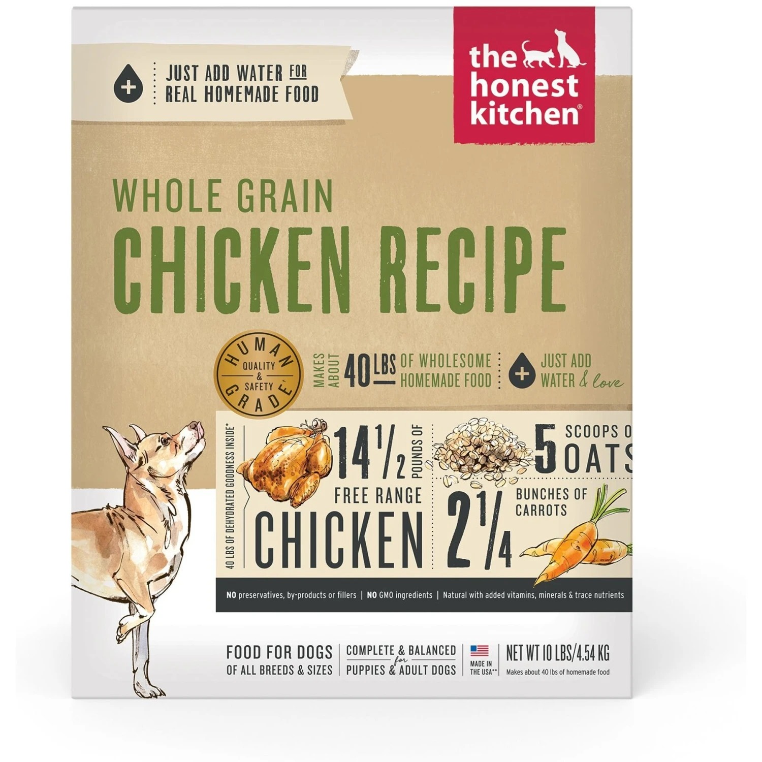 The Honest Kitchen Whole Grain Chicken Recipe Dehydrated Dog Food 3 The Honest Kitchen Whole Grain Chicken Recipe Dehydrated Dog Food