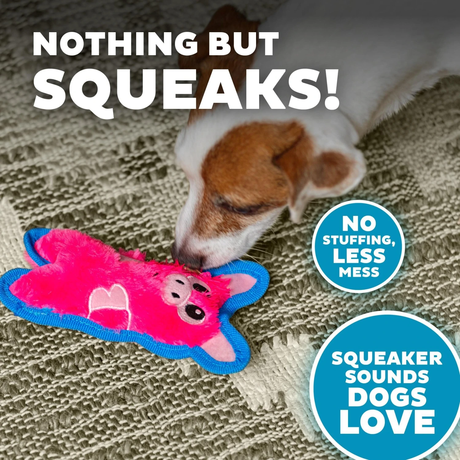 Outward Hound Invincibles Minis Squeaky Stuffing-Free Plush Dog Toy 6 Outward Hound Invincibles Minis Squeaky Stuffing-Free Plush Dog Toy - Image 4