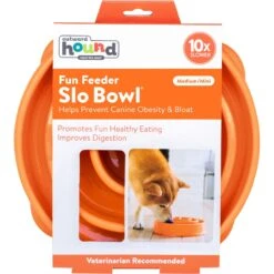 Outward Hound Fun Feeder Interactive Dog Bowl, Orange -Blue Buffalo Shop 85929 PT6. AC SS1800 V1694287305