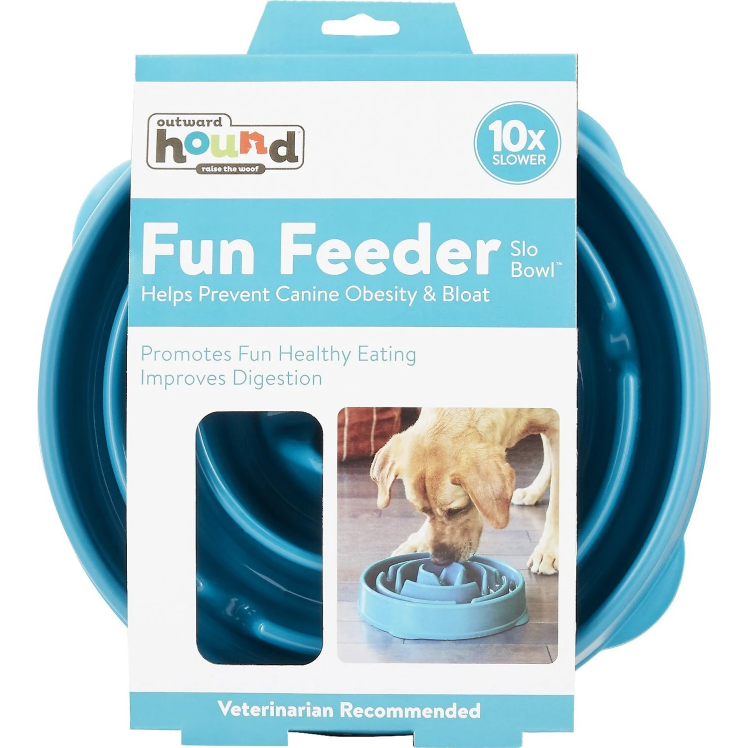 Outward Hound Non-Skid Plastic Slow Feeder Interactive Dog Bowl 10 Outward Hound Non-Skid Plastic Slow Feeder Interactive Dog Bowl - Image 8