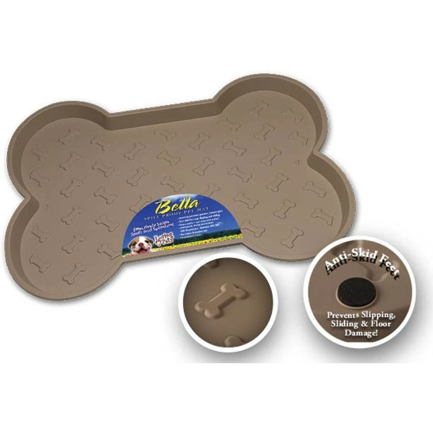 Loving Pets Bella Spill-Proof Dog Placemat 3 Loving Pets Bella Spill-Proof Dog Placemat