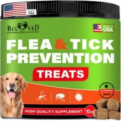 Beloved Pets Flea & Tick Prevention Chewable Pills For Dogs, 10-oz Pack